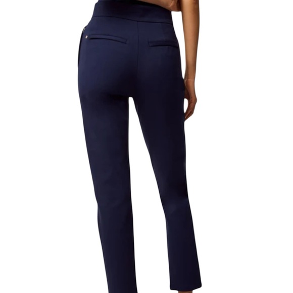 Greyson Drea High-Rise Trouser Tailored Fit Stretch Dress Pants 8 x 26 Crop Blue - Picture 15 of 15